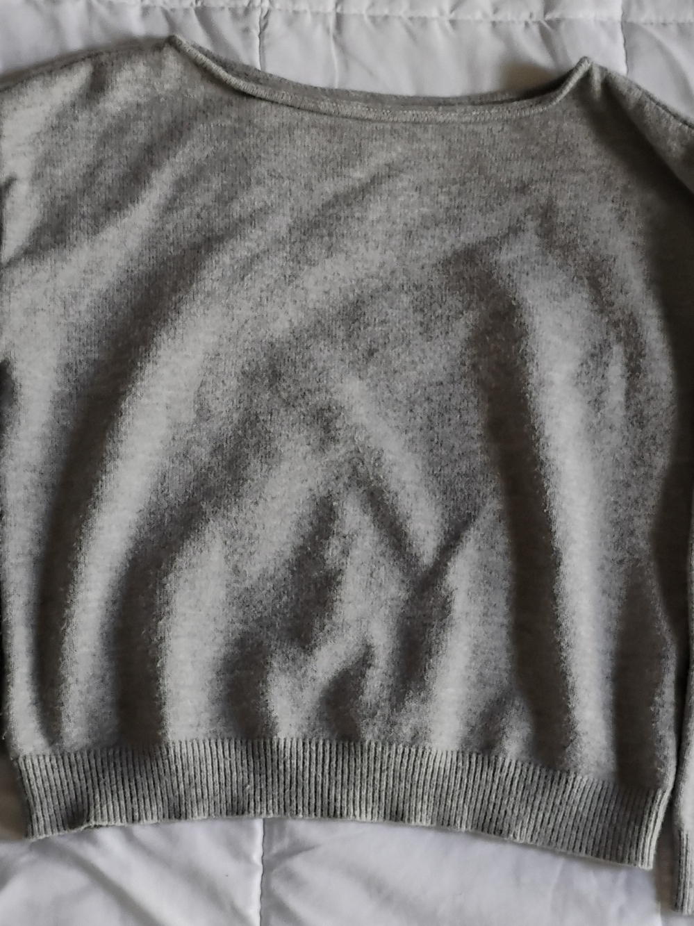 Gray Crewneck Sweater - Classic Knit